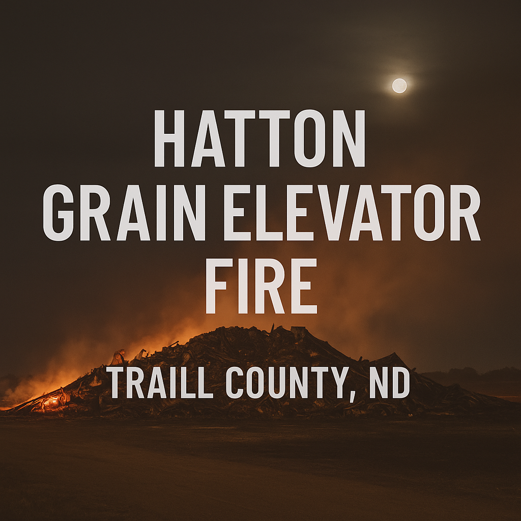 Hatton Grain Elevator Fire – Traill County, ND