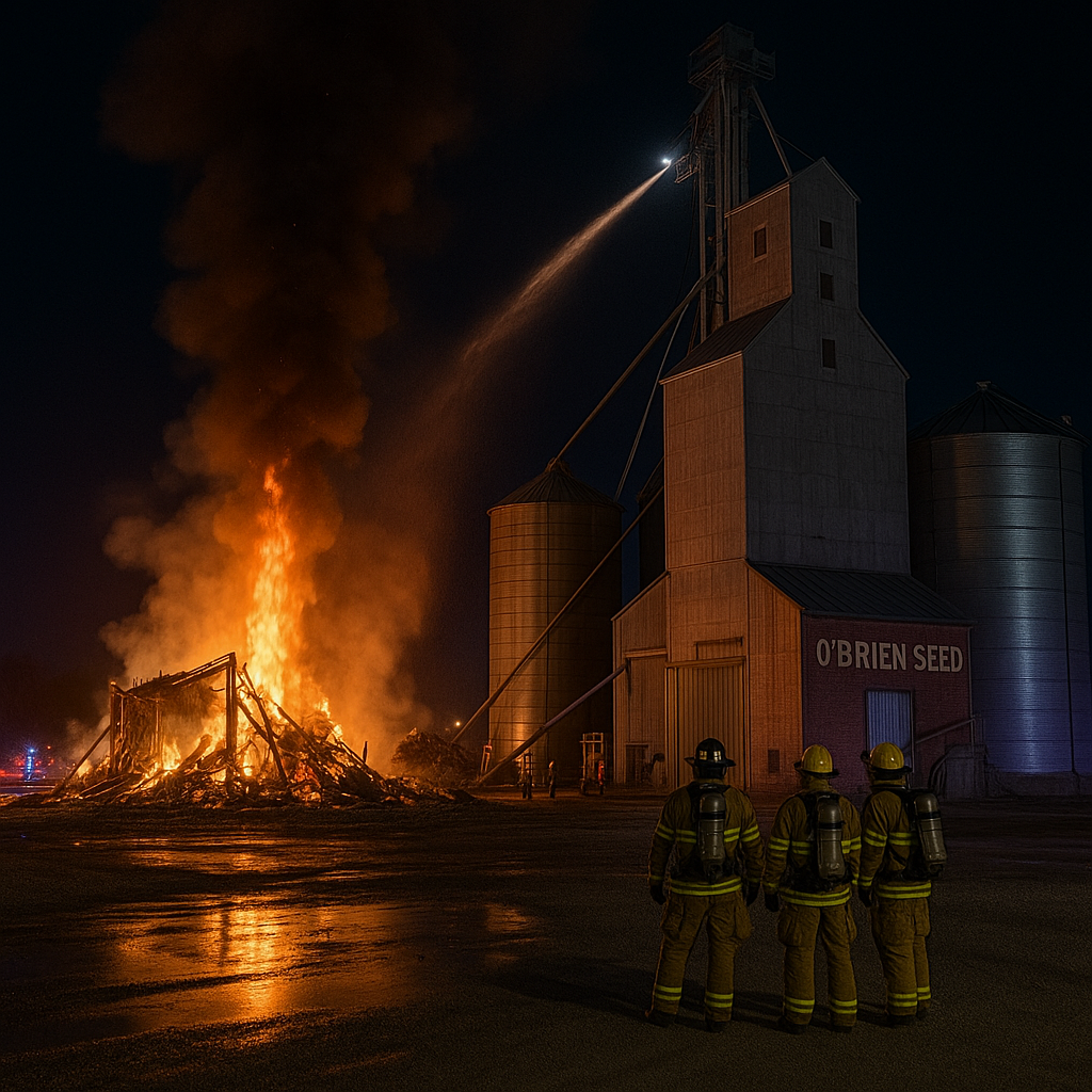 Mayville Grain Elevator Fire Rekindles – Traill County