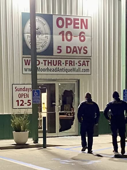 Smash-and-Grab Burglary Reported at Moorhead Antique Mall