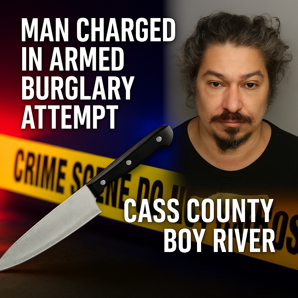 Cass County: Man Charged in Armed Burglary Attempt