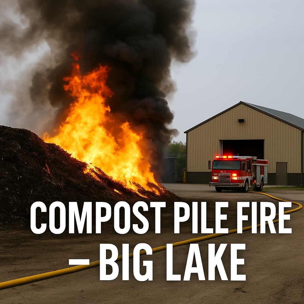 Sherburne County: Compost Fire at Big Lake Facility