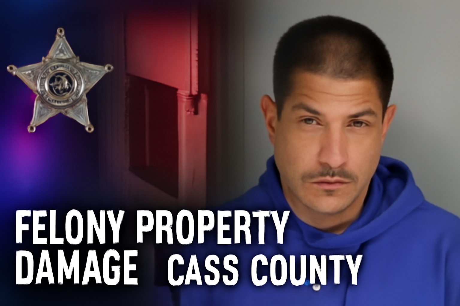 Cass County Man Charged with Felony Property Damage
