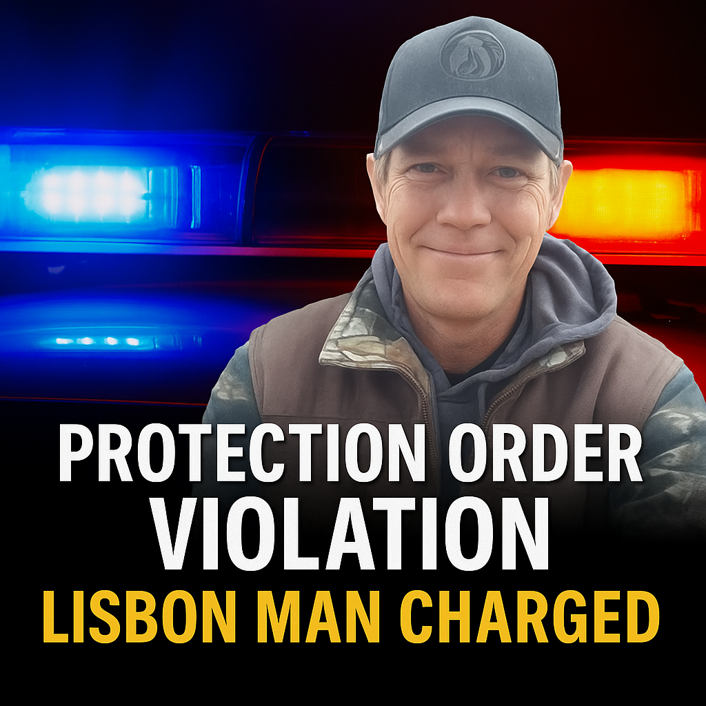 Lisbon Man Charged, Repeated Protection Order Violations