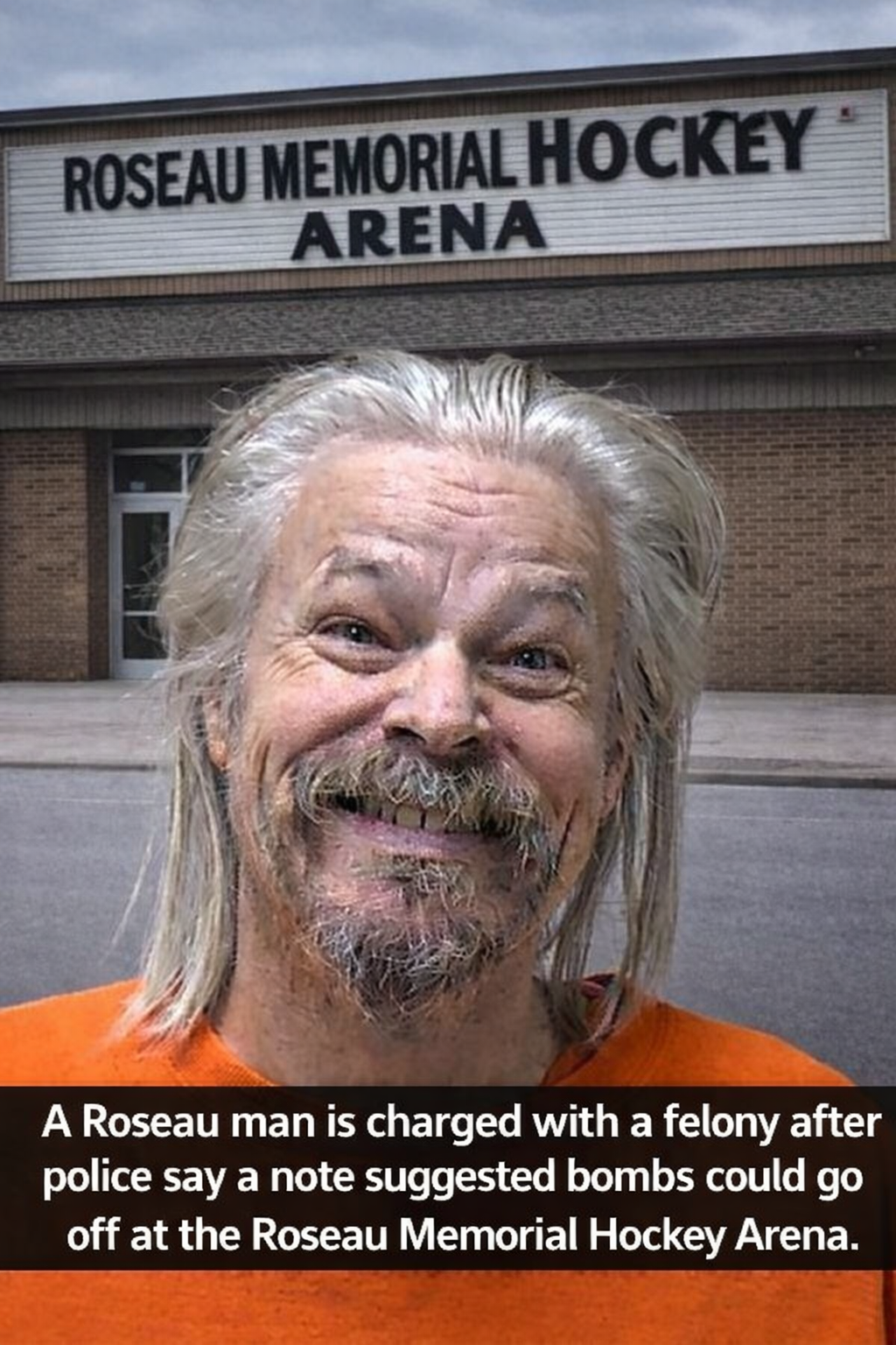 Roseau: Man Charged After Arena Bomb Threat Note