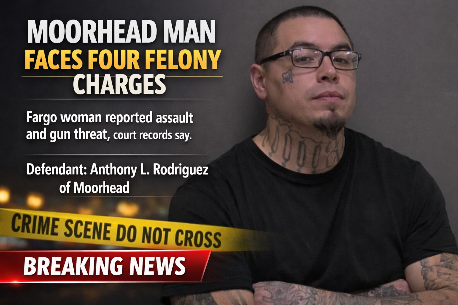 Moorhead: Man Charged After Gun Threat, Assault