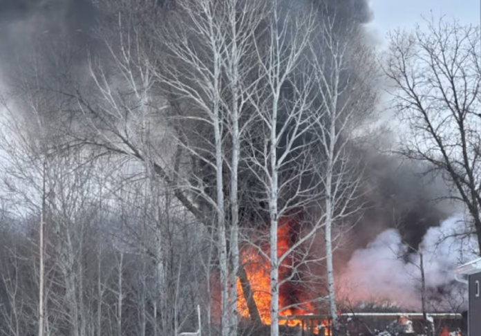 Becker County: Detroit Lakes Garage Fire
