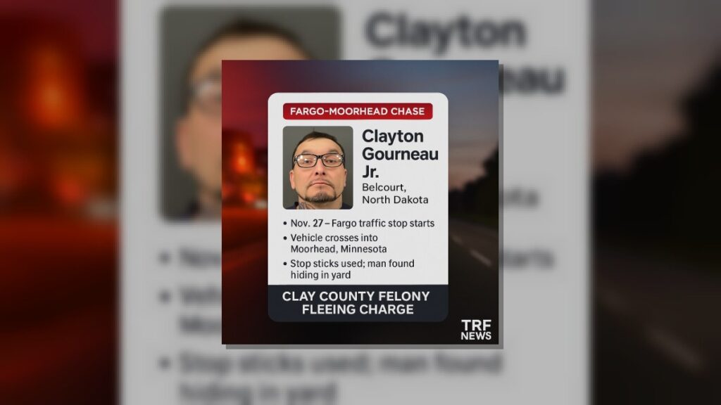 Clay County: Man Charged After Moorhead Fleeing Chase