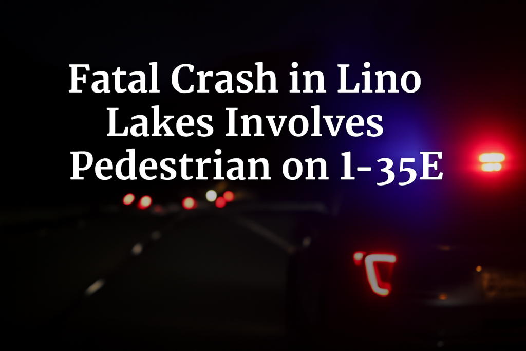 Fatal Crash in Lino Lakes Involves Pedestrian on I-35E