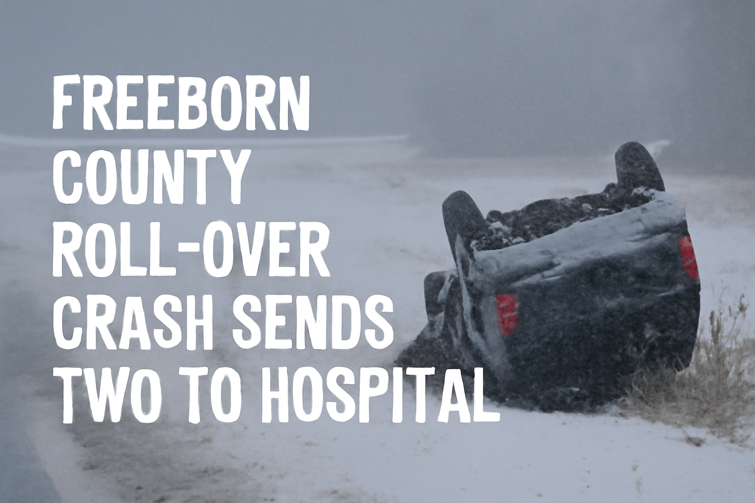 Freeborn County Roll-Over Crash Sends Two to Hospital