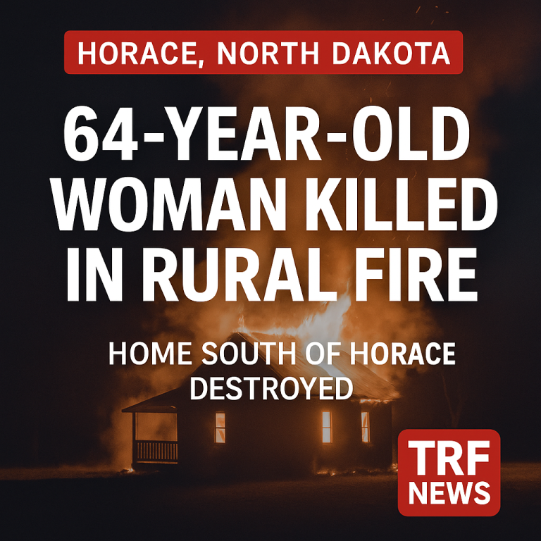 Horace Area House Fire Kills 64-Year-Old Woman