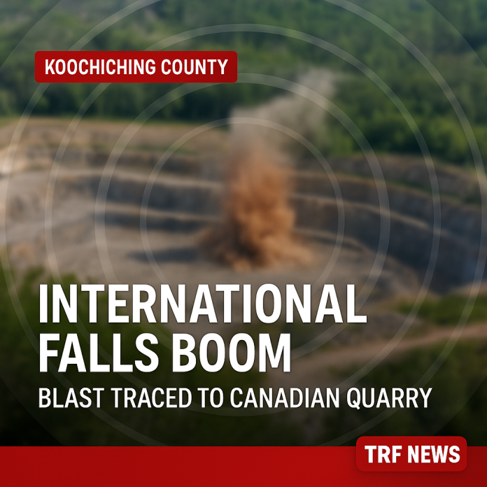 International Falls Boom Tied To Quarry Blast