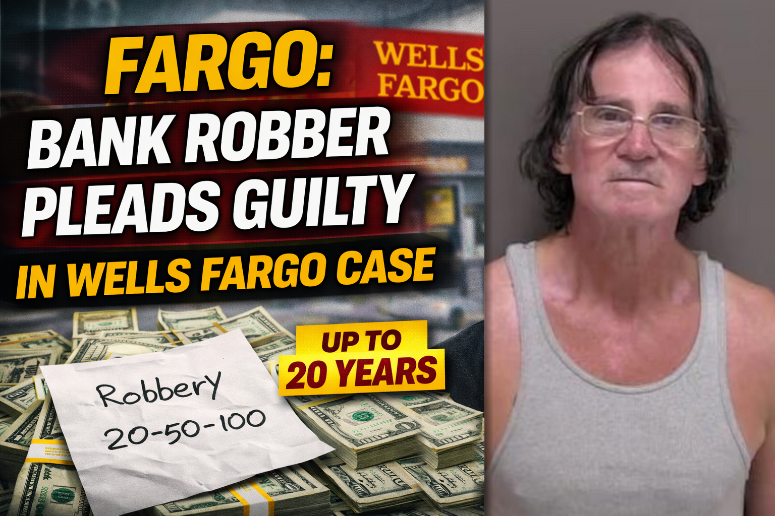 Fargo: Bank Robber Pleads Guilty in Wells Fargo Case