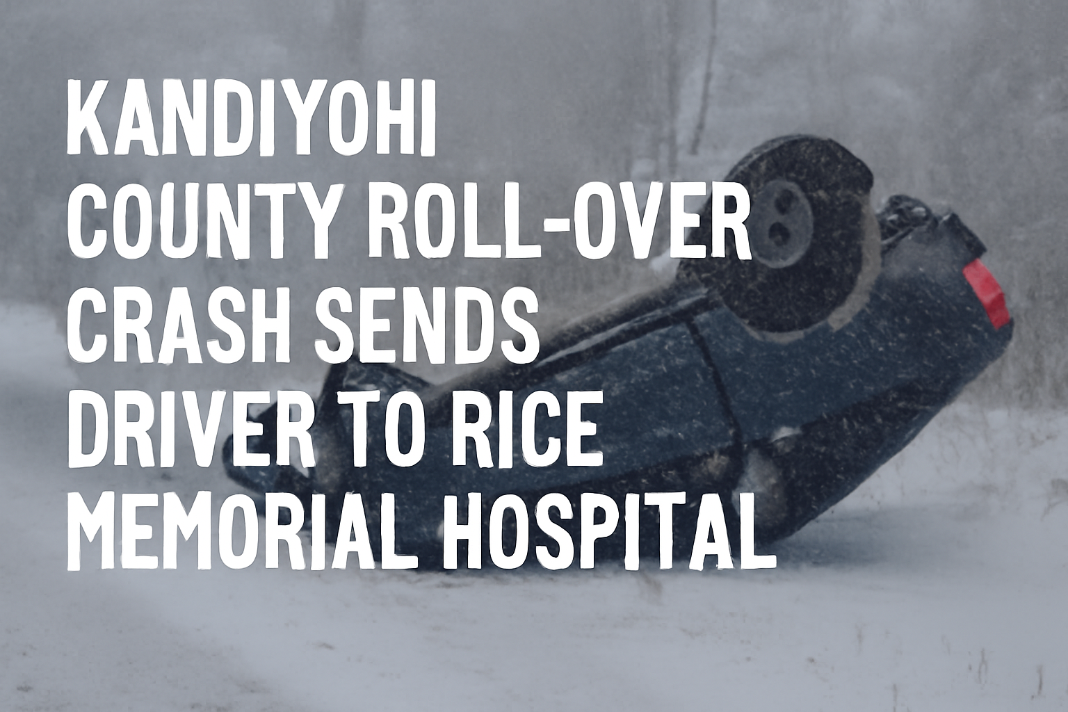 Kandiyohi County Roll-Over Crash Sends Driver to Hospital