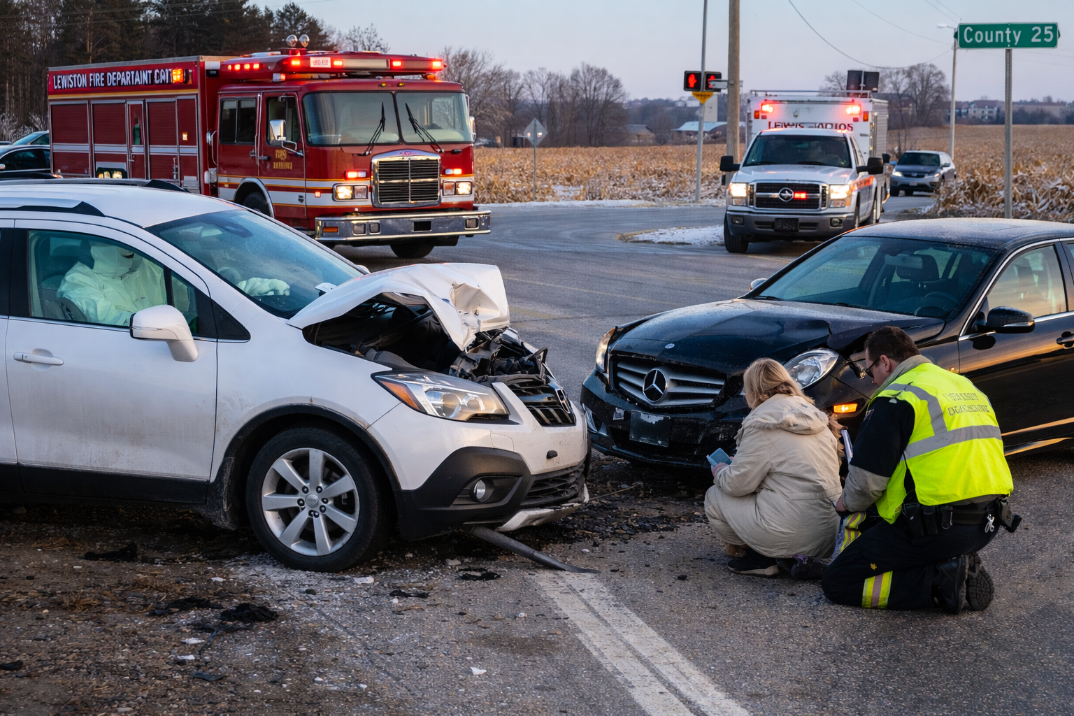 Lewiston: Hwy 14 Crash Sends Woman to Hospital