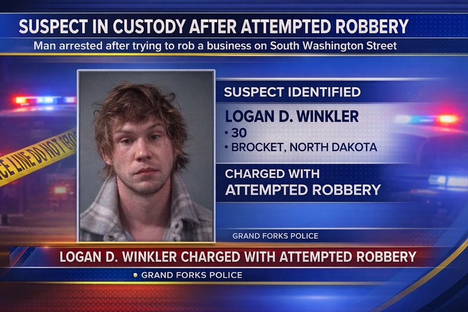 Grand Forks: Suspect Arrested in Attempted Store Robbery