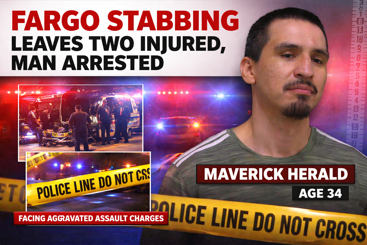 Fargo: Man Arrested After Two Men Stabbed Downtown