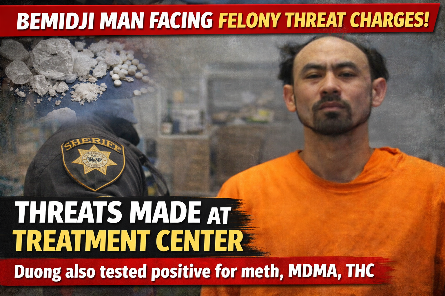 Bemidji Man Charged After Threats at Treatment Center