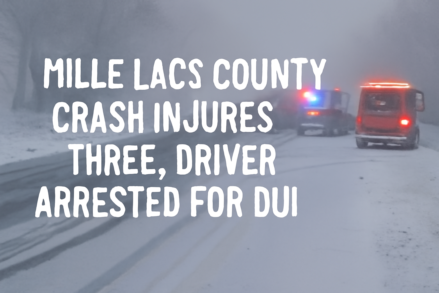 Mille Lacs Crash Injures Three, Driver Arrested for DUI