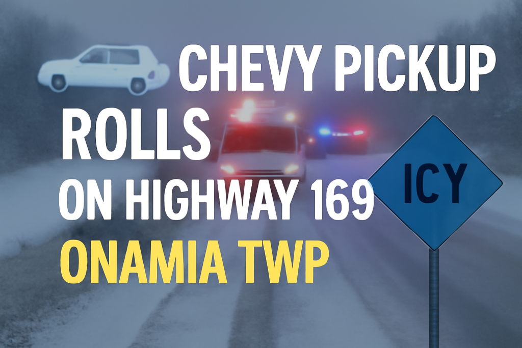 Onamia Township Crash: Chevy Pickup Rolls on Highway 169