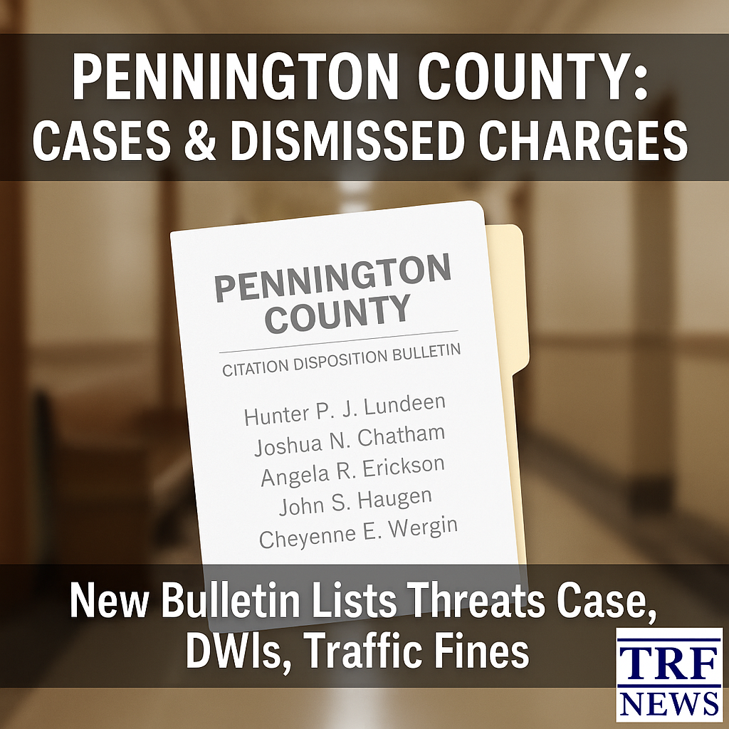 Pennington County: Dismissed Threats Case, Many Sentences