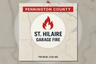 Pennington County Garage Fire Damages St. Hilaire Home