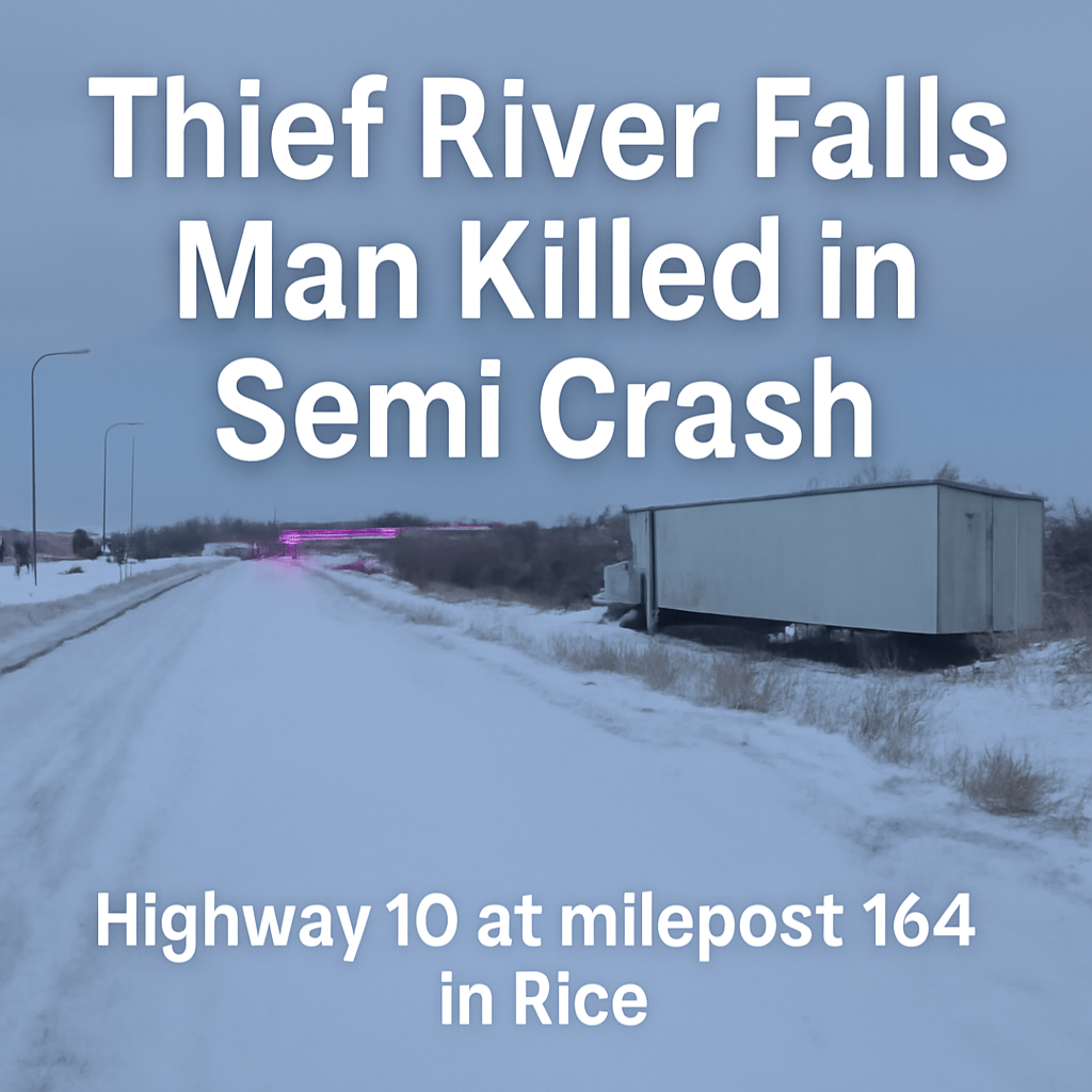 Rice: Thief River Falls Man Killed in Semi Crash