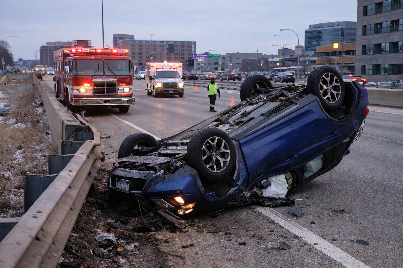 Saint Paul: Alcohol-Linked I-94 Rollover