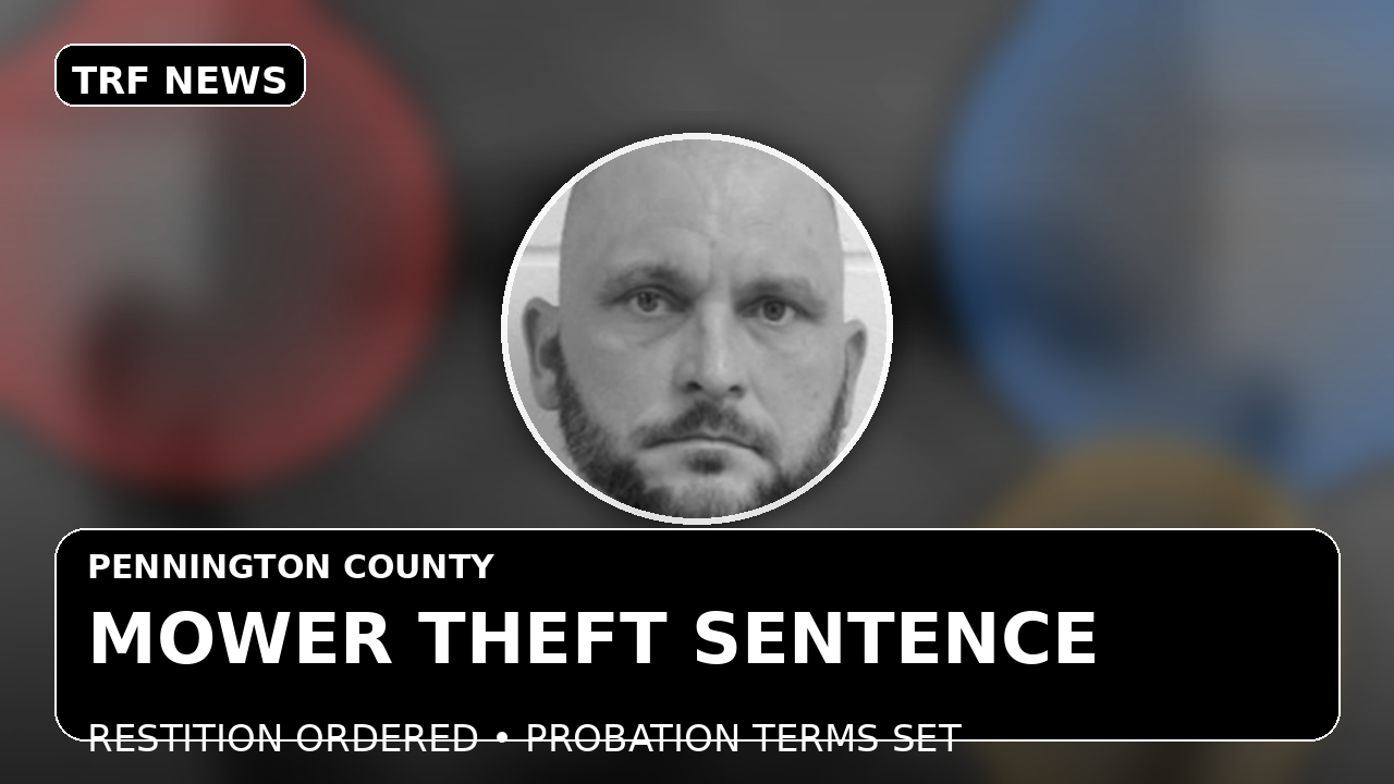 Thief River Falls: LA Man Sentenced In Mower Theft