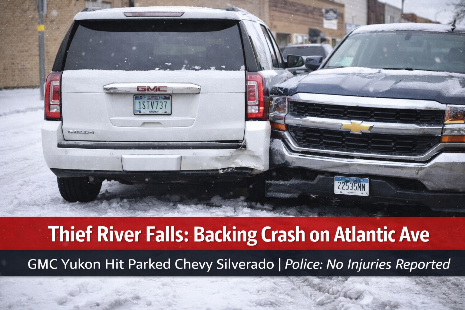Thief River Falls: Backing Crash on Atlantic Ave