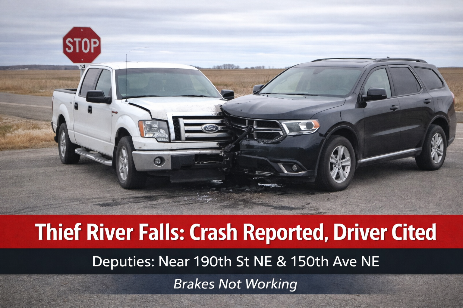 Thief River Falls: Crash Reported, Driver Cited