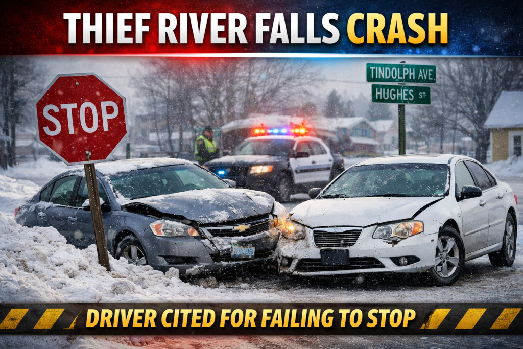 Thief River Falls: Two-Car Crash, No Injuries