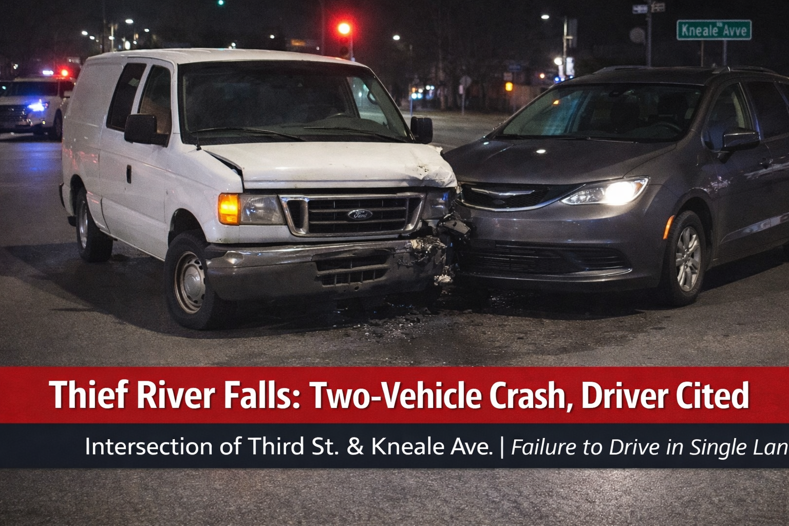 Thief River Falls: Two-Vehicle Crash, Driver Cited