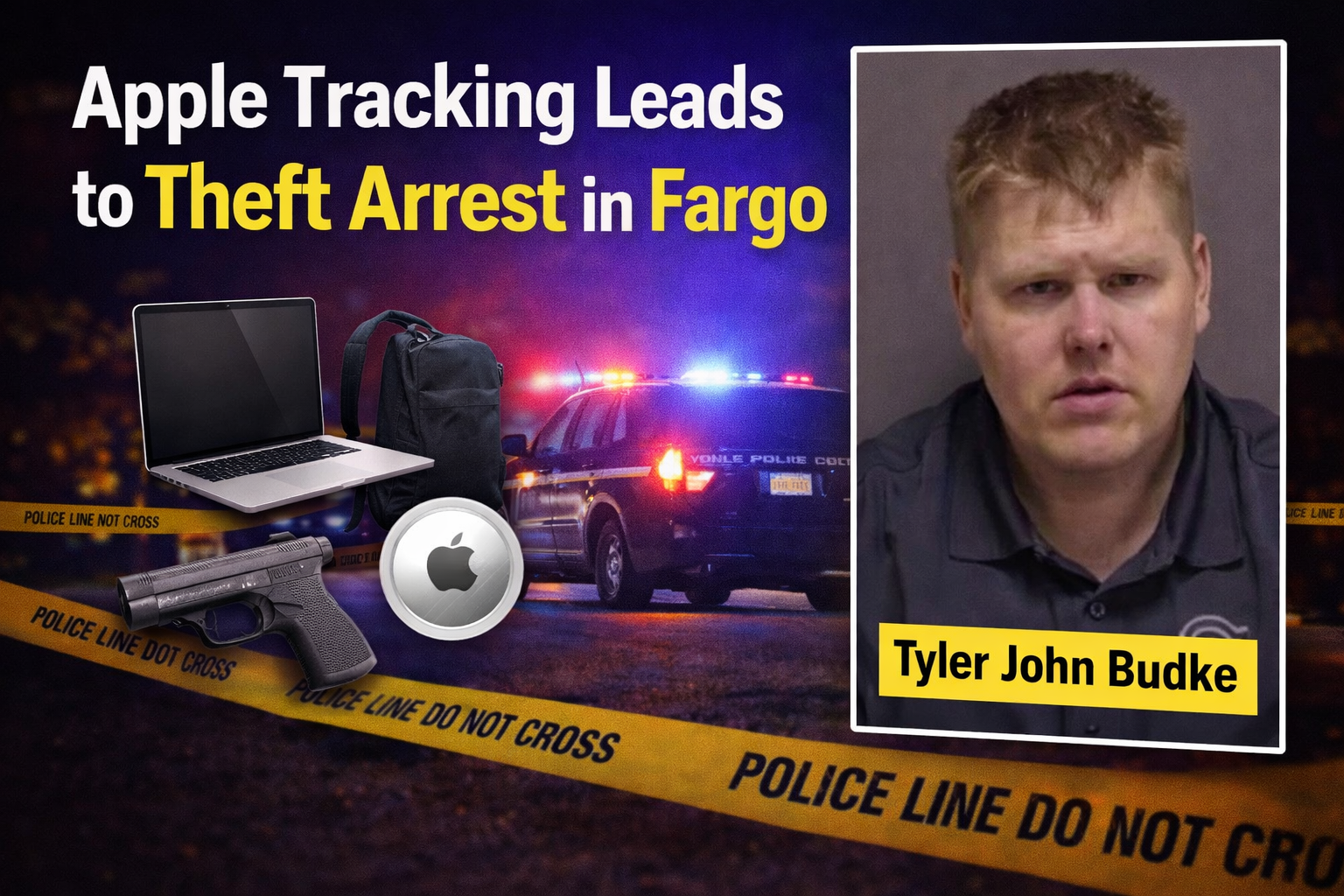 Fargo: Apple Tracking Leads to Theft Suspect Arrest