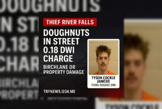 Thief River Falls 0.18 DWI After Street Spins