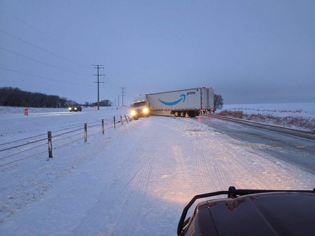 WC MN Troopers currently out w/jackknifed semis I94 mileposts 18, 44, 49 & 57 al...