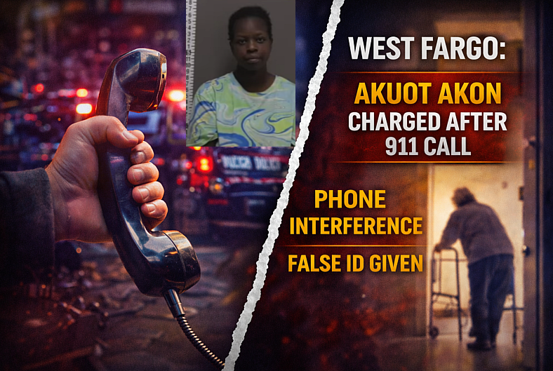 West Fargo: Akuot Akon Charged After 911 Call