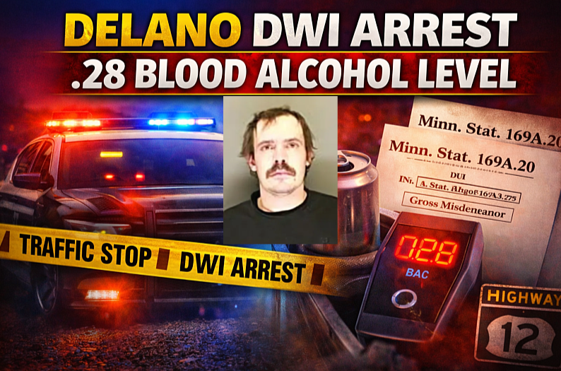 Delano: .28 DWI After Headlights-Off Stop