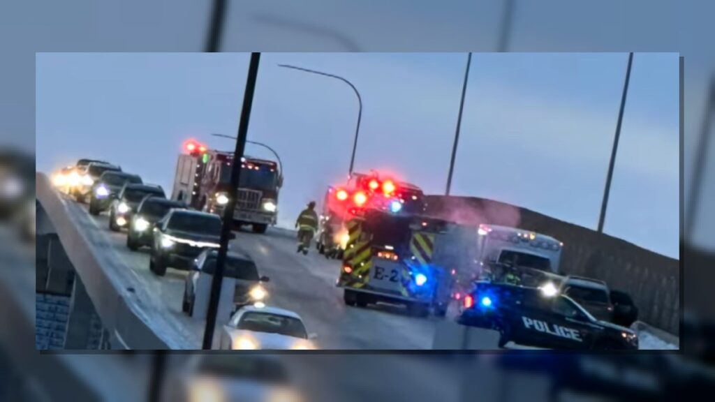 Grand Forks Crash on Columbia Road Overpass