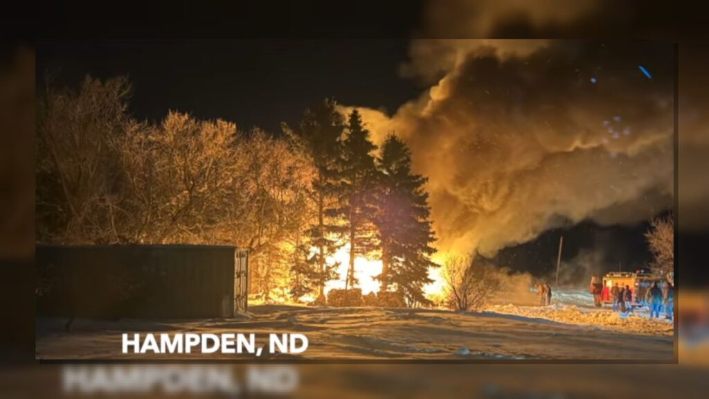 Hampden, ND House Fire Reported Wednesday Night