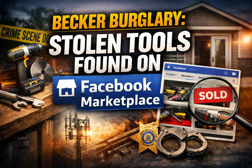 Becker Burglary: Stolen Tools Found on Marketplace