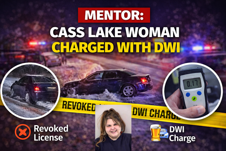 Mentor: Cass Lake Woman Charged With DWI – TRF News