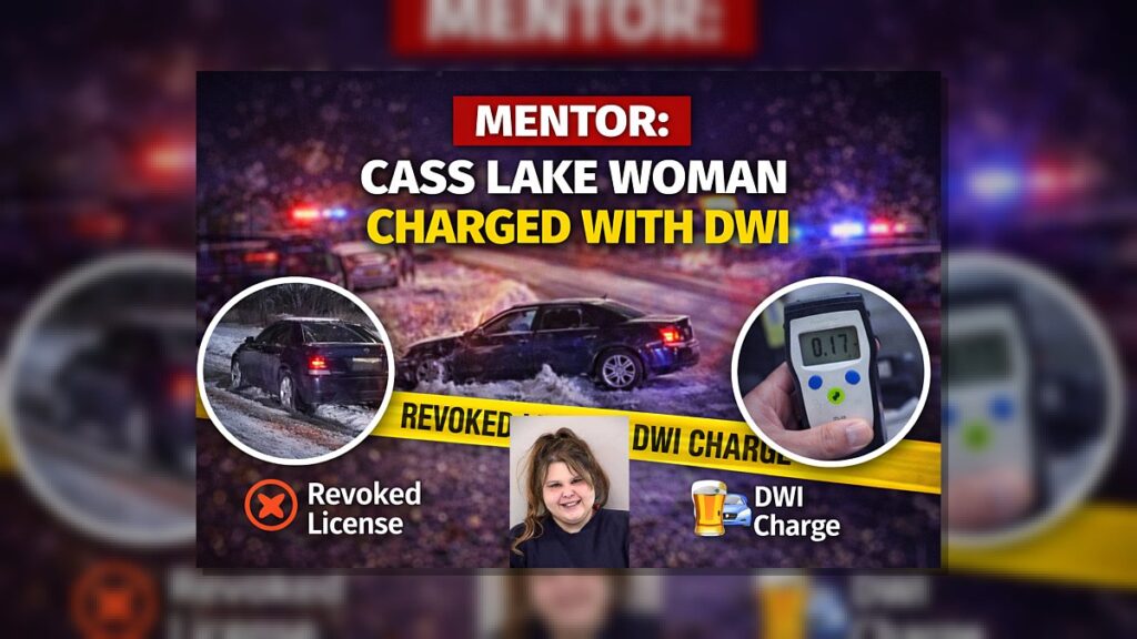 Mentor: Cass Lake Woman Charged With DWI