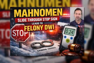 Mahnomen Stop Sign Slide Leads to Felony DWI