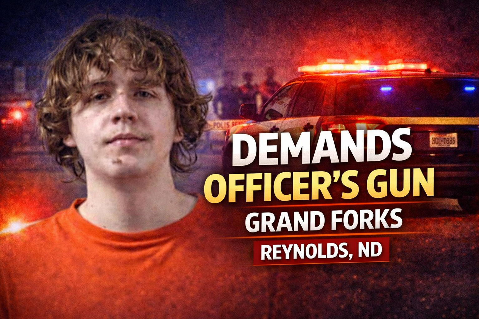 Grand Forks: Reynolds Man Demands Officer’s Gun