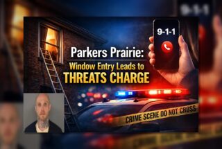Parkers Prairie: Window Entry Leads to Threats Charge
