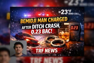 Bemidji: Man Charged After Ditch Crash, BAC 0.23