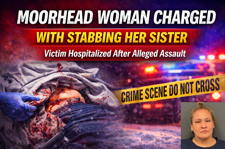 Moorhead Woman Charged with Stabbing Her Sister