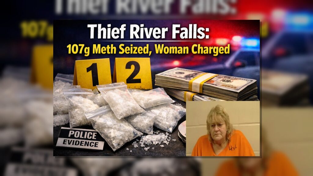 Thief River Falls: 107g Meth Seized, Woman Charged
