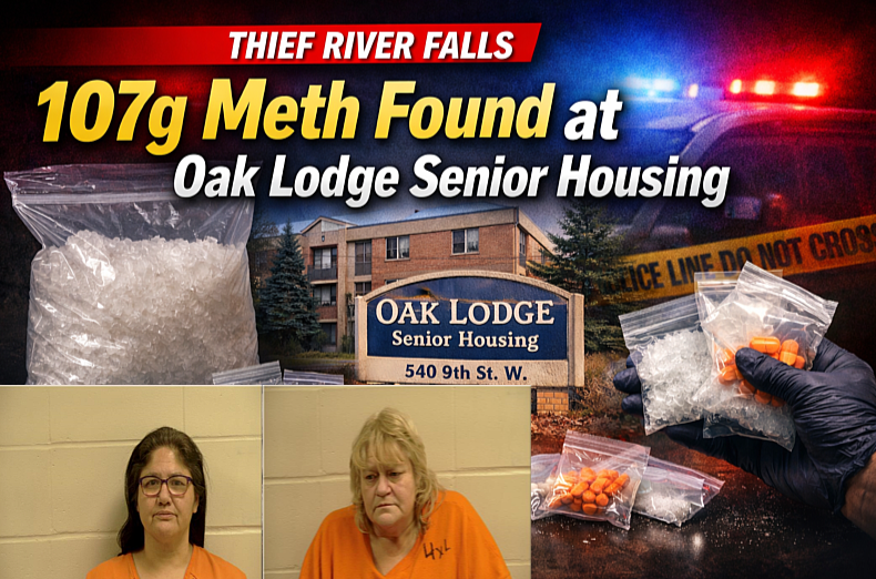 Thief River Falls: 107g Meth Found at Oak Lodge
