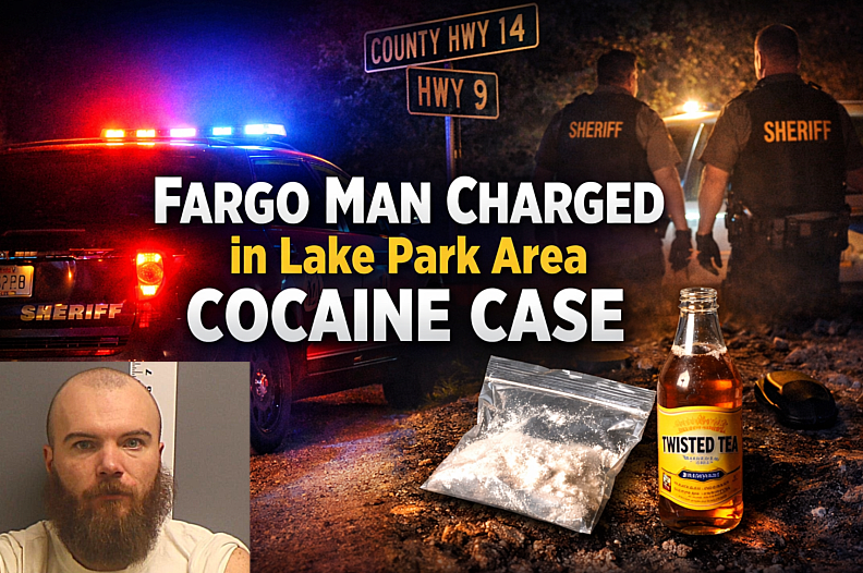 Lake Park area: Fargo man charged in cocaine case